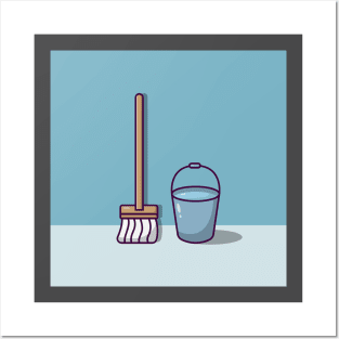 Mop and Bucket Posters and Art